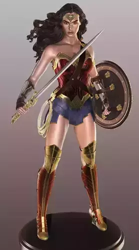 Wonder Woman Statue - Stl model Ready for Printing