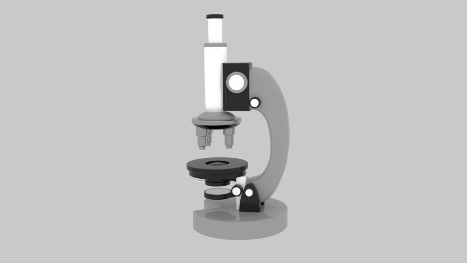 Microscope 1 3D model_0