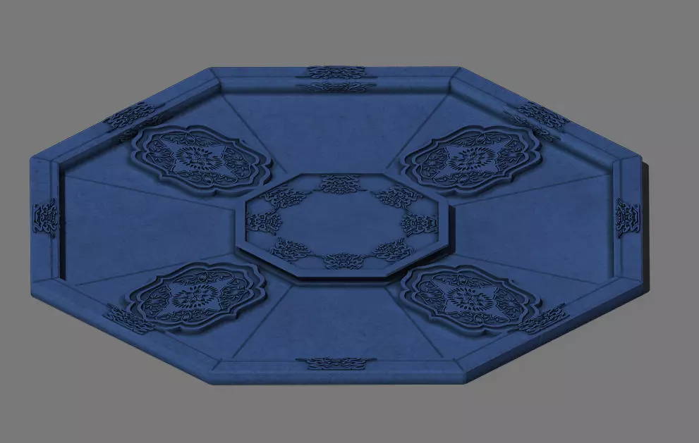 Stone chamber surface-01 3D model_0