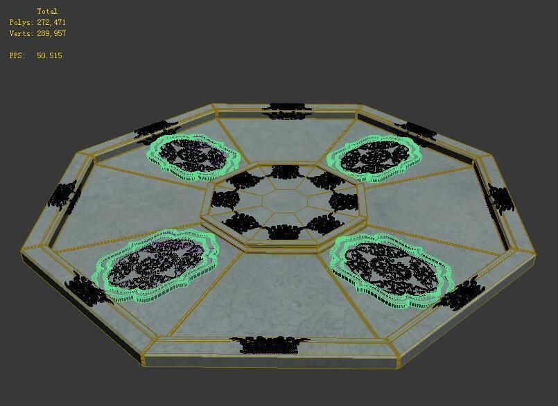 Stone chamber surface-01 3D model_4