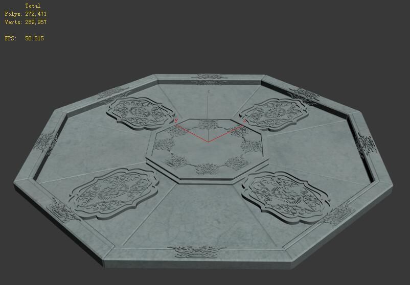 Stone chamber surface-01 3D model_3