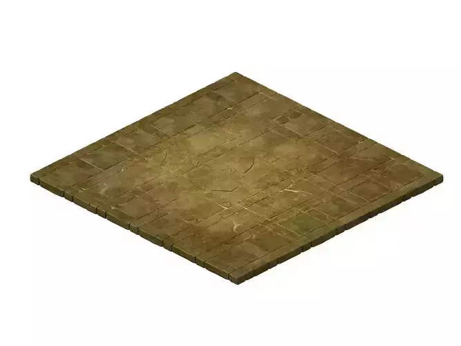 Game model - stone carving ground surface 03