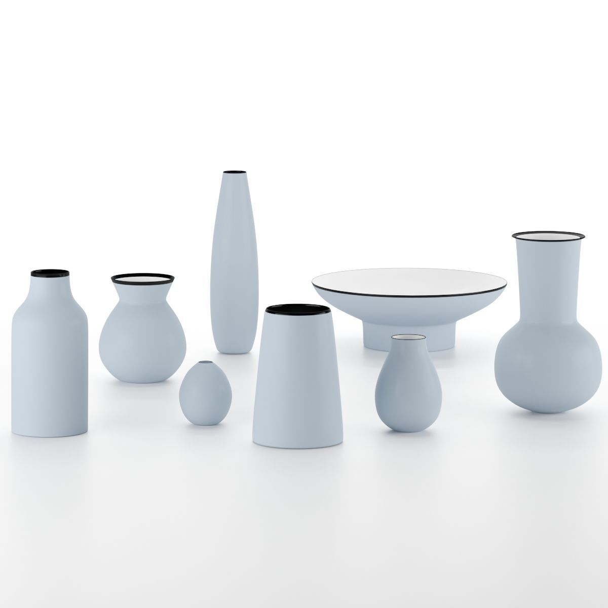 Ceramic Modern Vase 3D model_1