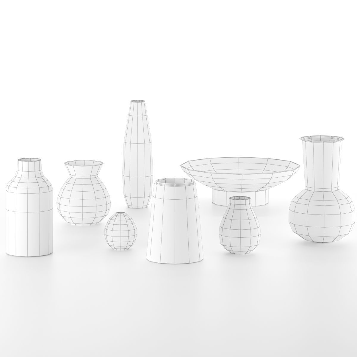 Ceramic Modern Vase 3D model_2