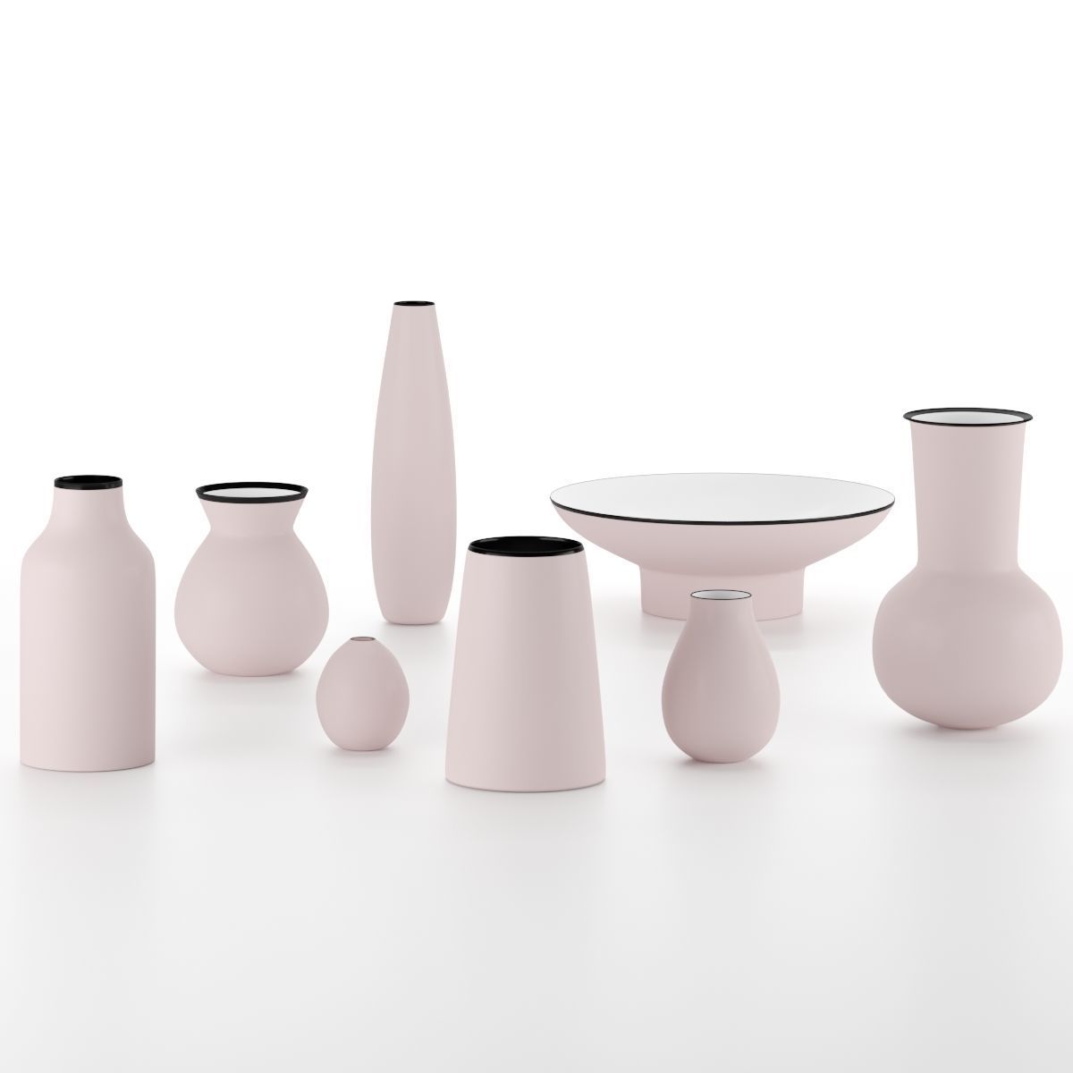 Ceramic Modern Vase 3D model_3