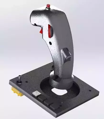 F-14B rio HCU stick and panel with electronics component 3D print model