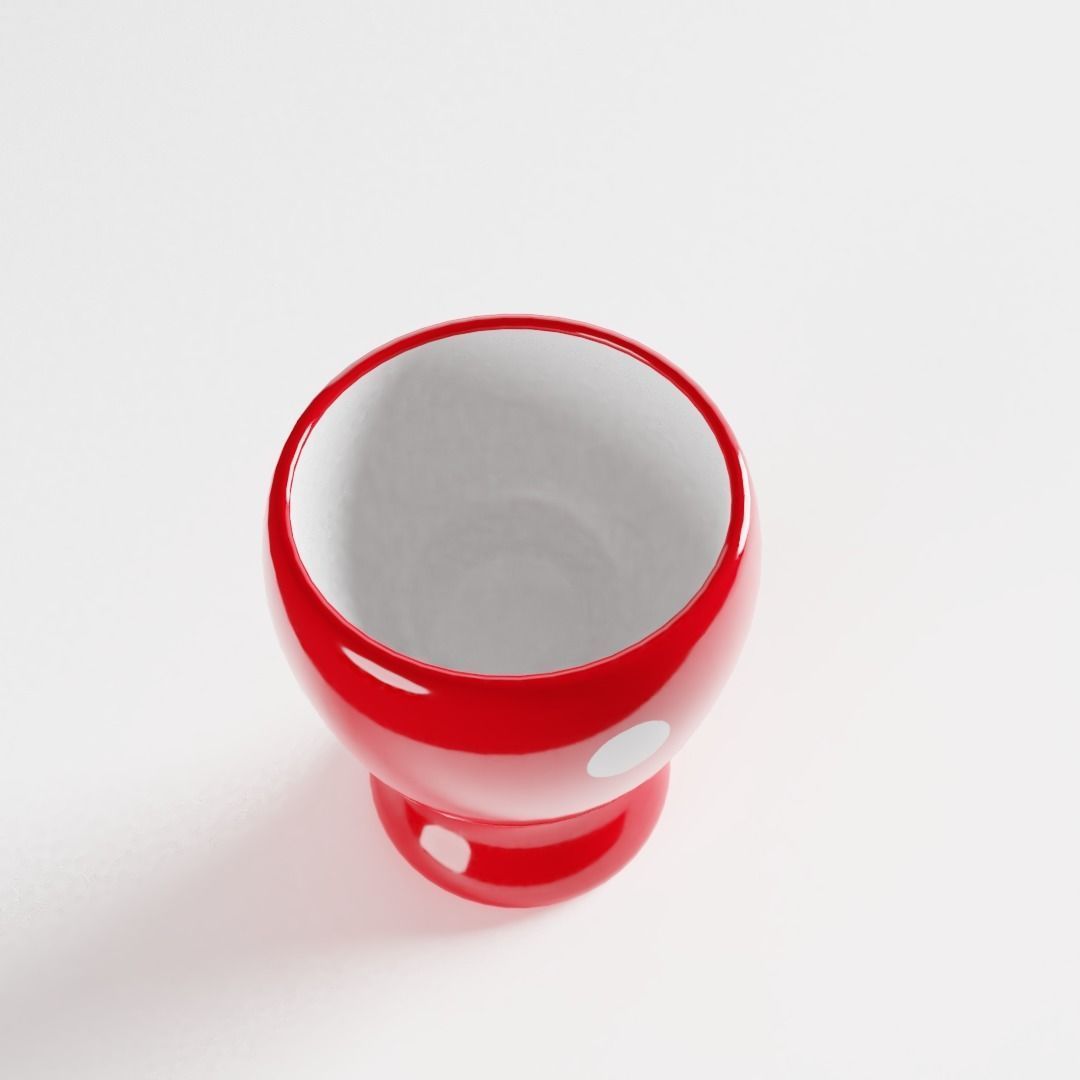 Polka Dot Egg Cup 3D model_1
