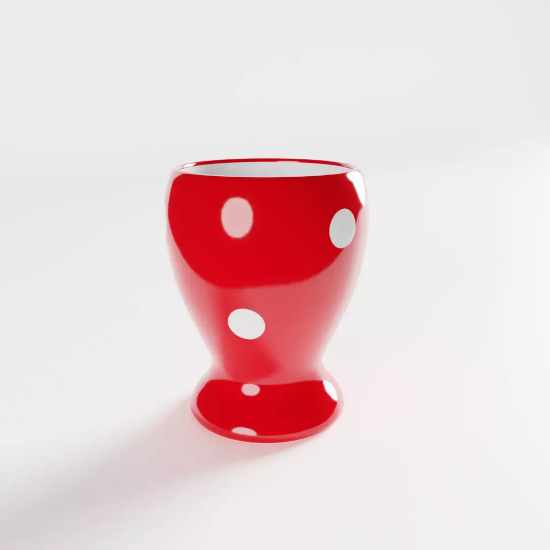 Polka Dot Egg Cup 3D model_0