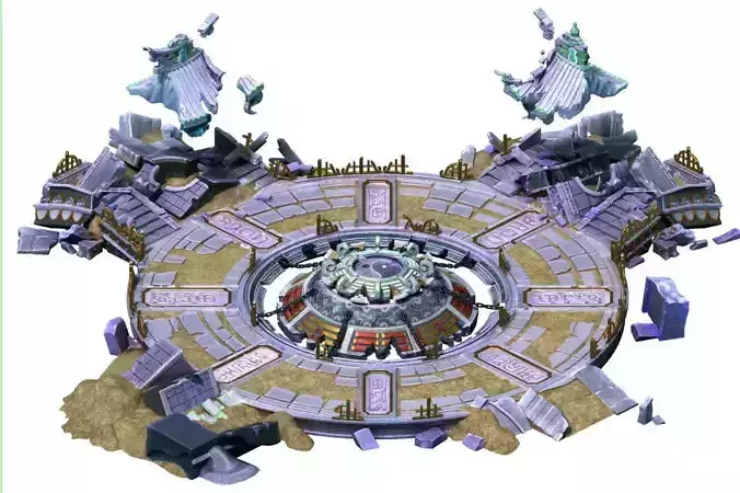 Game Model - Quartet Altar old ruins