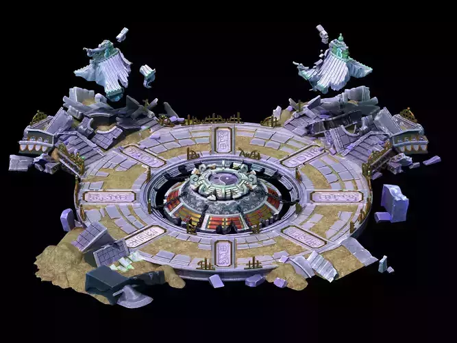 Game Model - Quartet Altar Old Ruins 02