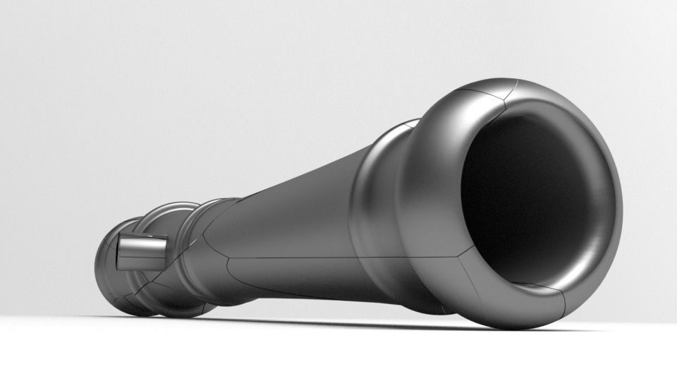 Saker Cannon 3D model_3