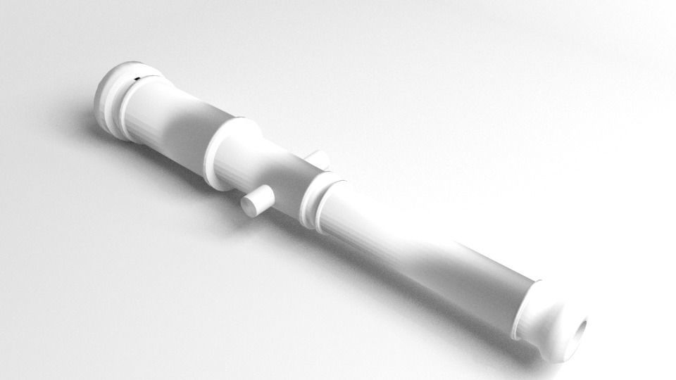 Saker Cannon 3D model_4