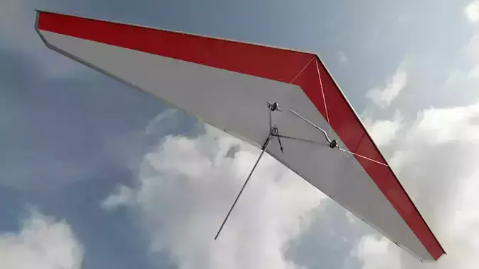 Hang Glider Low-poly 3D model