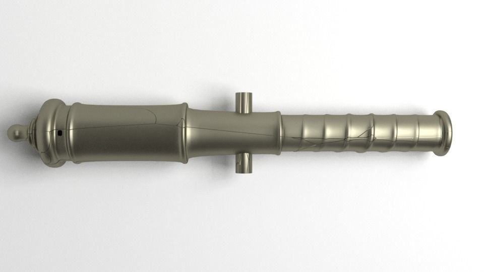 Swivel Cannon 3D model_2
