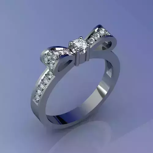 Rings diamond bow ring