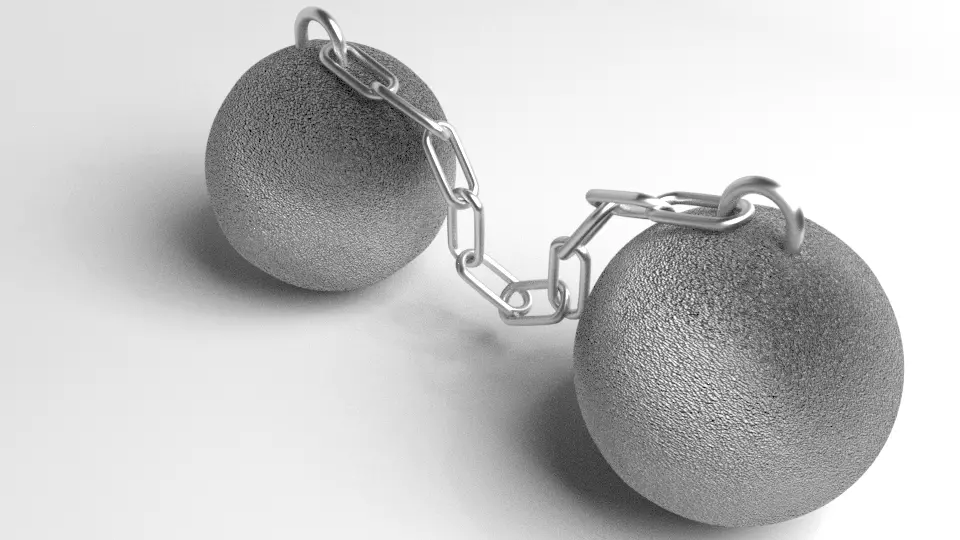 Cannonball - Chain-shot 3D model