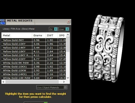 Wedding rings 3D print model_7