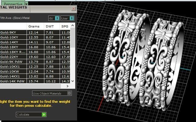 Wedding rings 3D print model_3