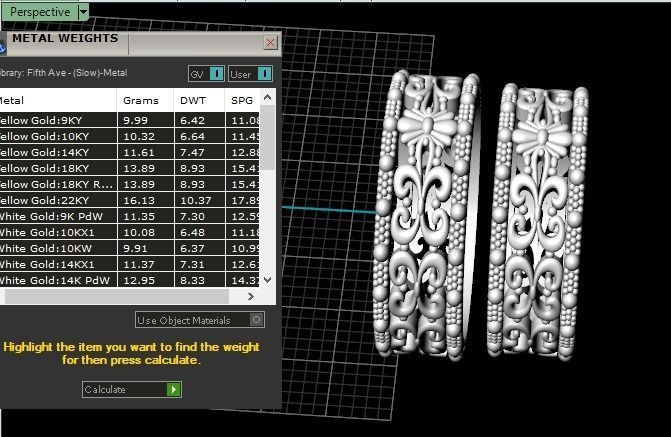 Wedding rings 3D print model_4