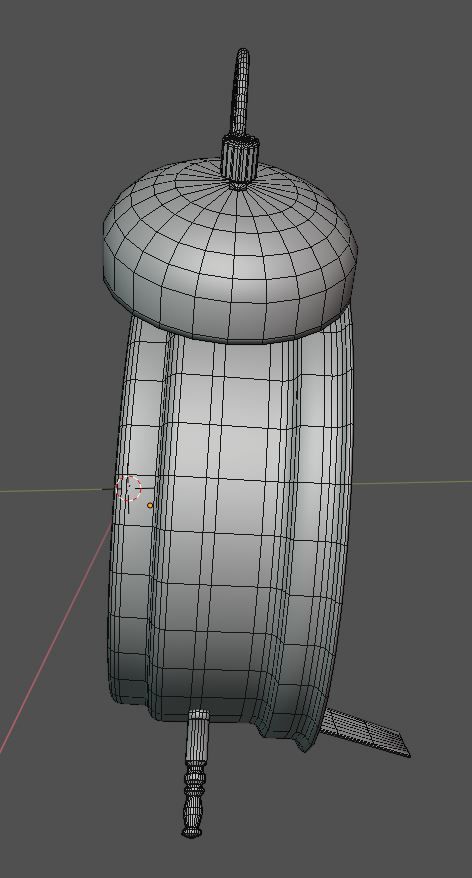 Soviet Alarm clock Raketa 3D model_8