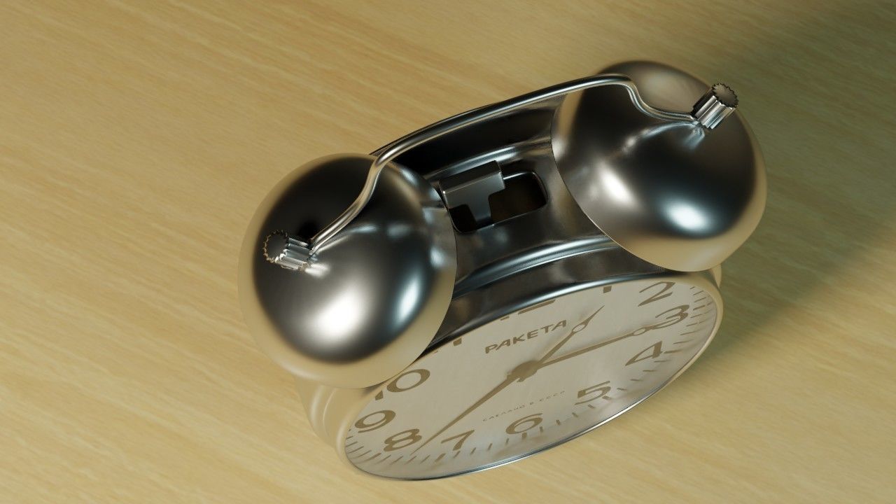 Soviet Alarm clock Raketa 3D model_6