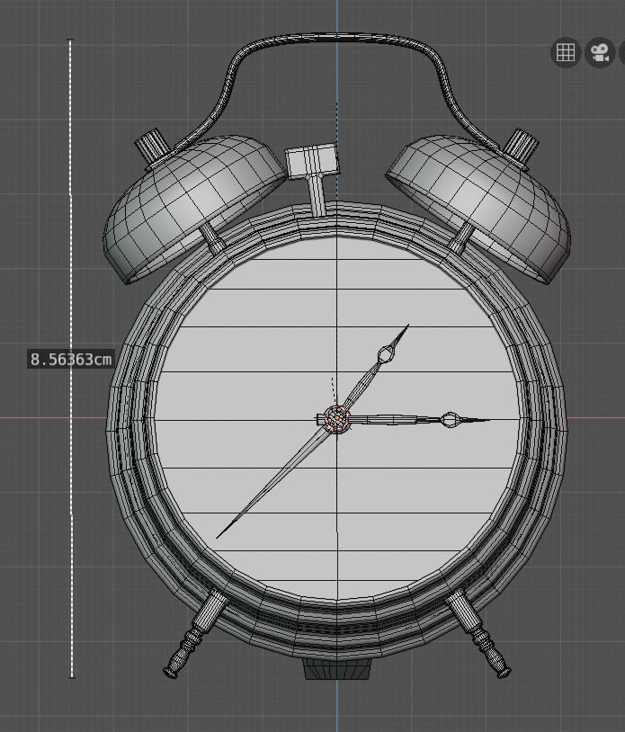 Soviet Alarm clock Raketa 3D model_7