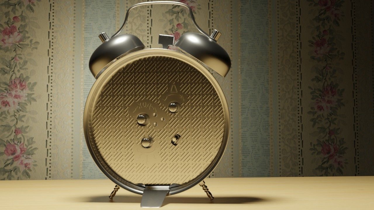 Soviet Alarm clock Raketa 3D model_3
