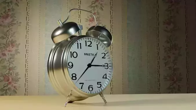 Soviet Alarm clock Raketa 3D model