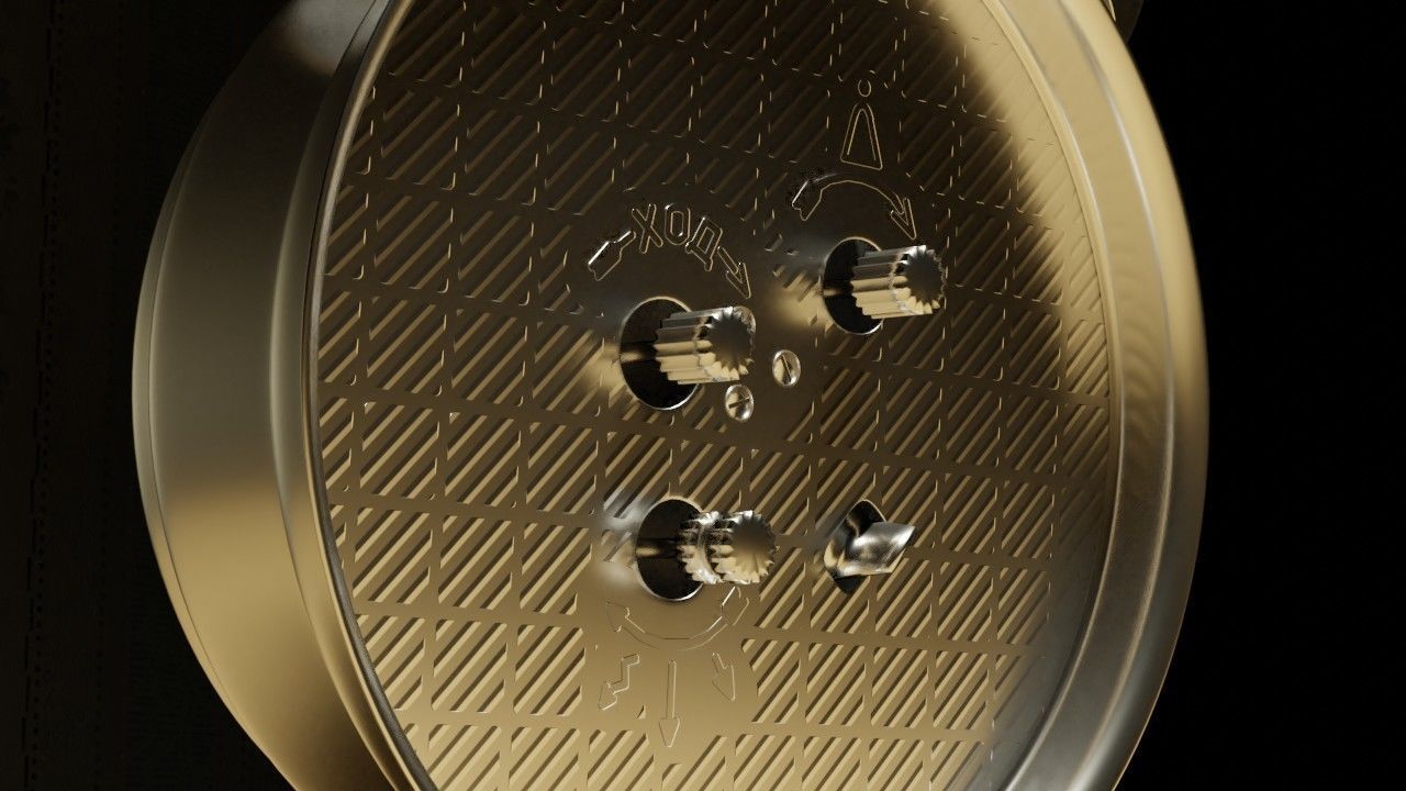 Soviet Alarm clock Raketa 3D model_4