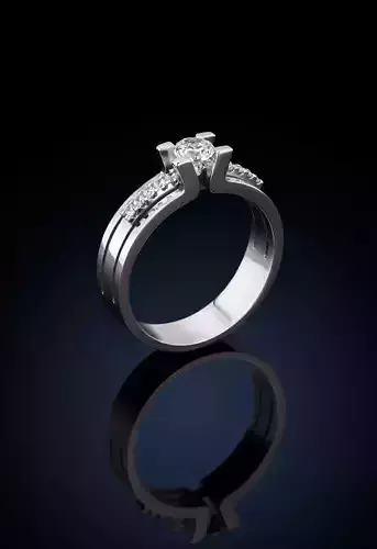 Rings engagement ring with diamonds