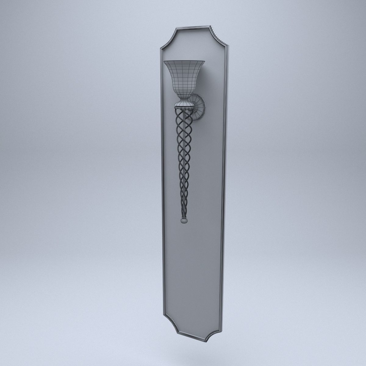 classical wall lamp 3d model 3D model_2