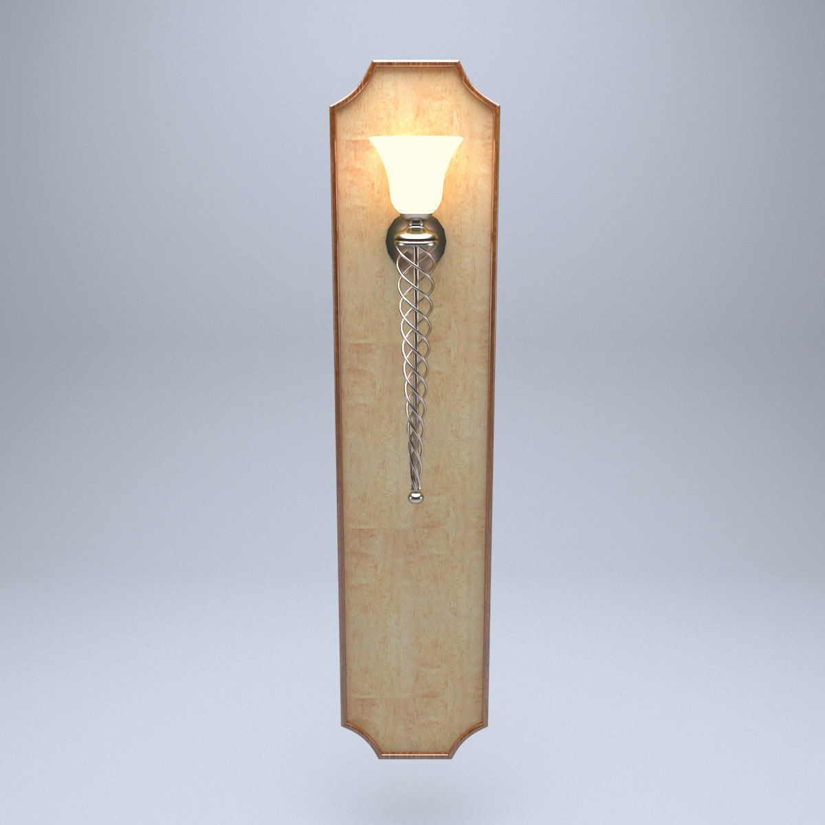 classical wall lamp 3d model 3D model_1