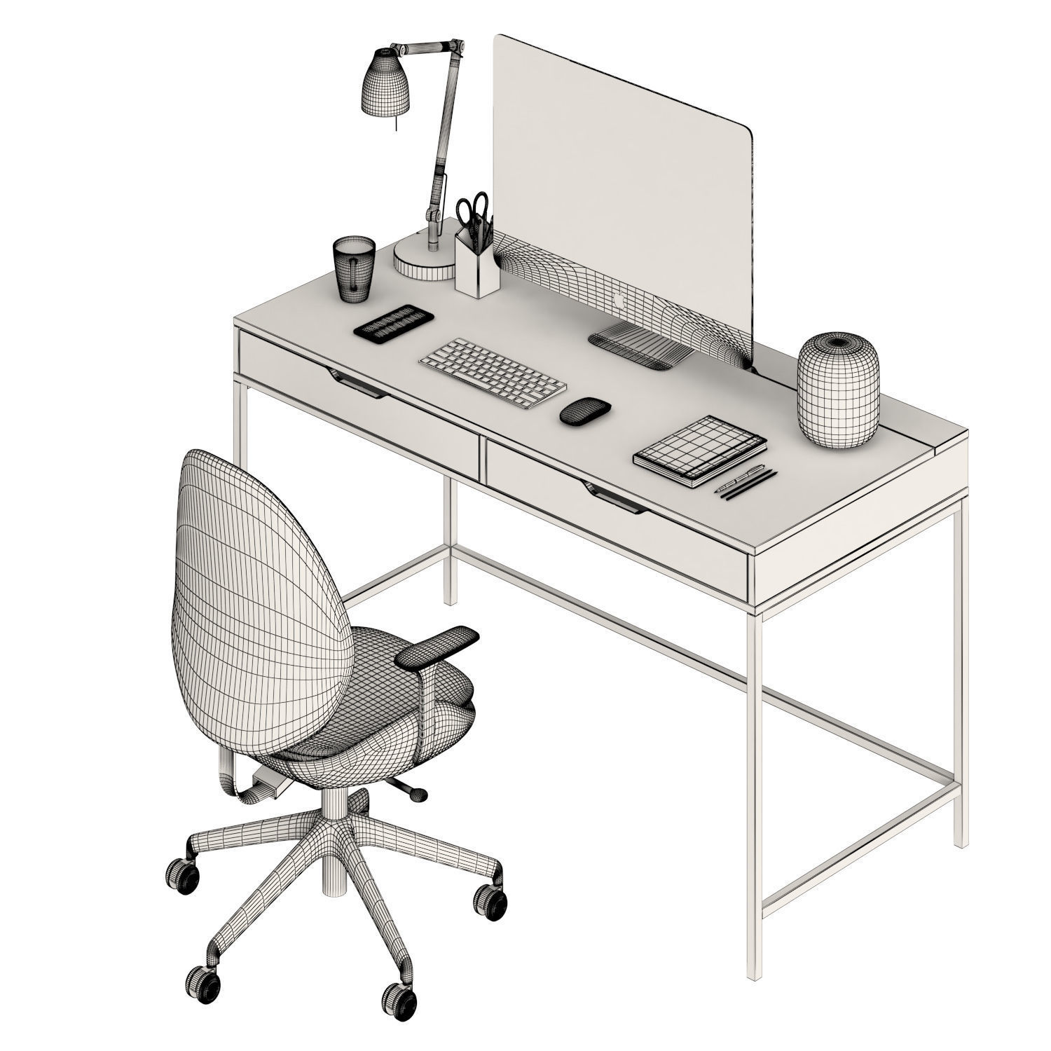 ALEX table and HATTEFJLL 3D model_4