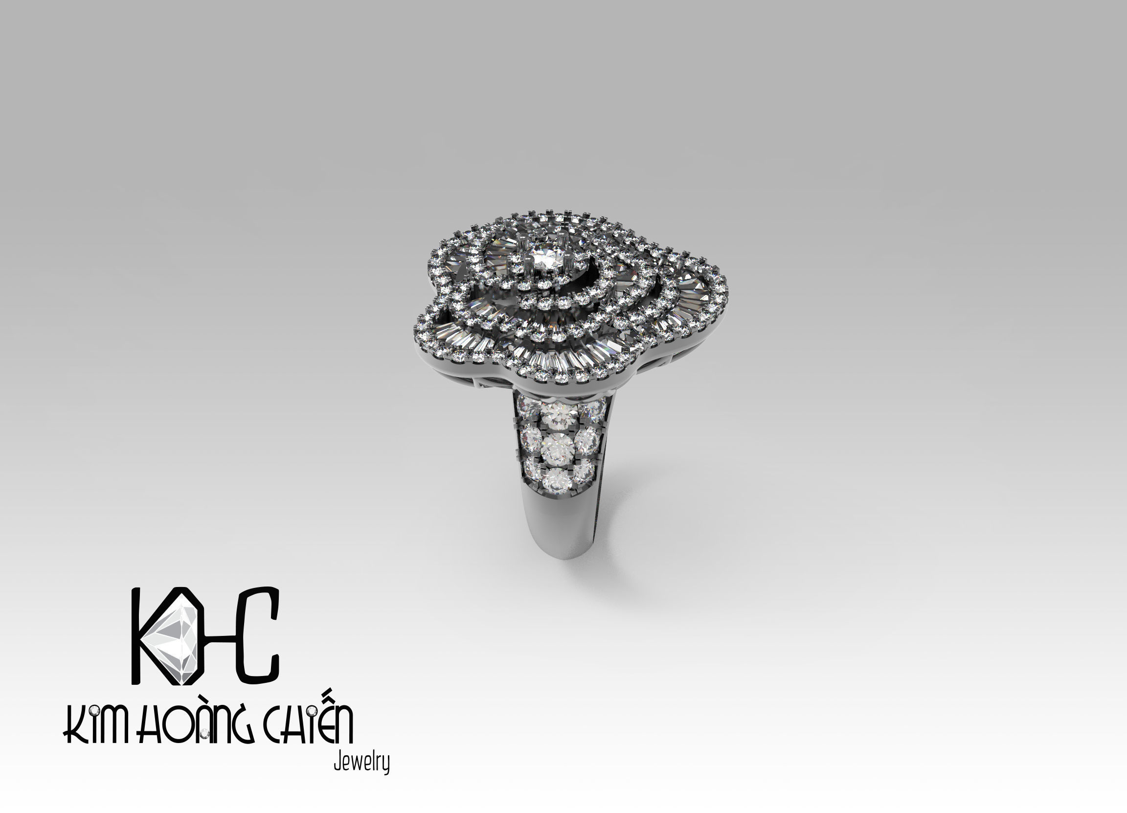 Rings-0302-3dm with diamond -1 Files 3D print model 3D print model_8