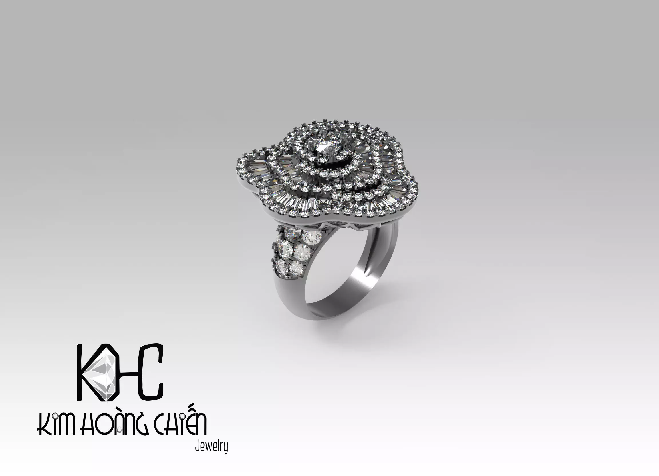 Rings-0302-3dm with diamond -1 Files 3D print model 3D print model_0