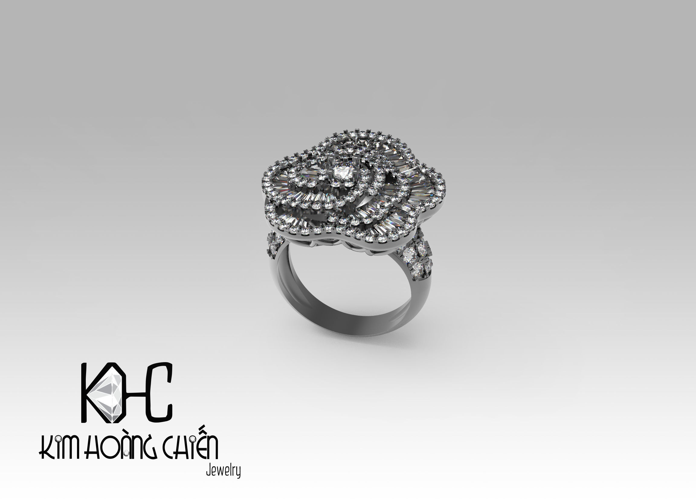 Rings-0302-3dm with diamond -1 Files 3D print model 3D print model_6