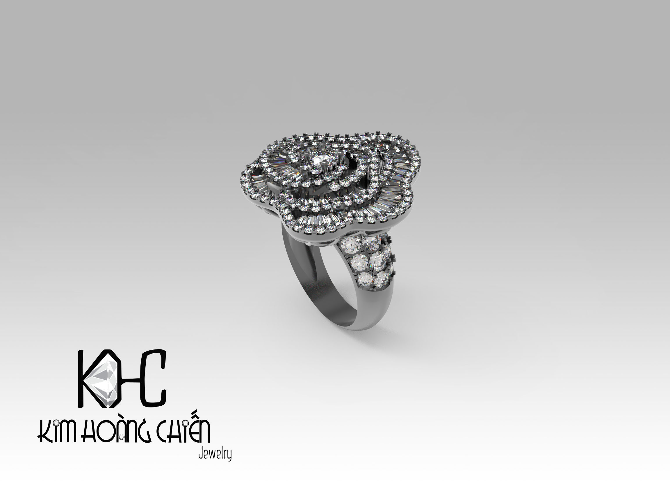 Rings-0302-3dm with diamond -1 Files 3D print model 3D print model_7