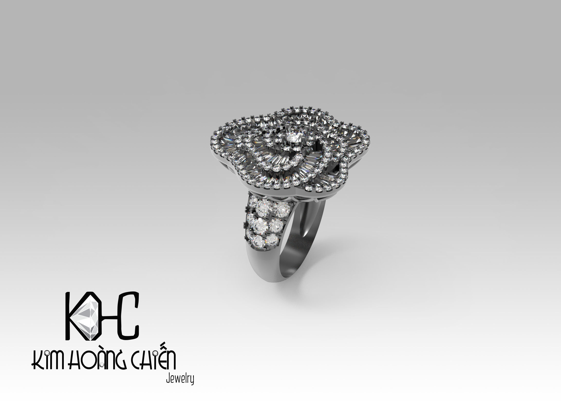 Rings-0302-3dm with diamond -1 Files 3D print model 3D print model_4