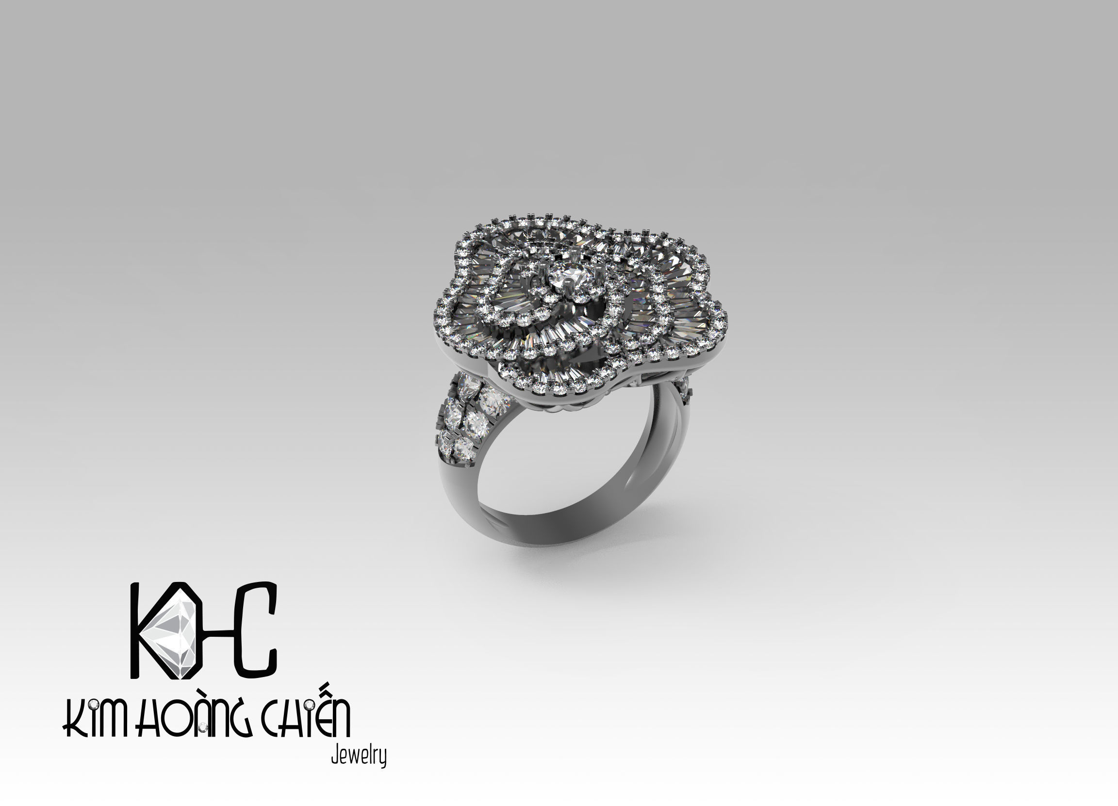 Rings-0302-3dm with diamond -1 Files 3D print model 3D print model_5