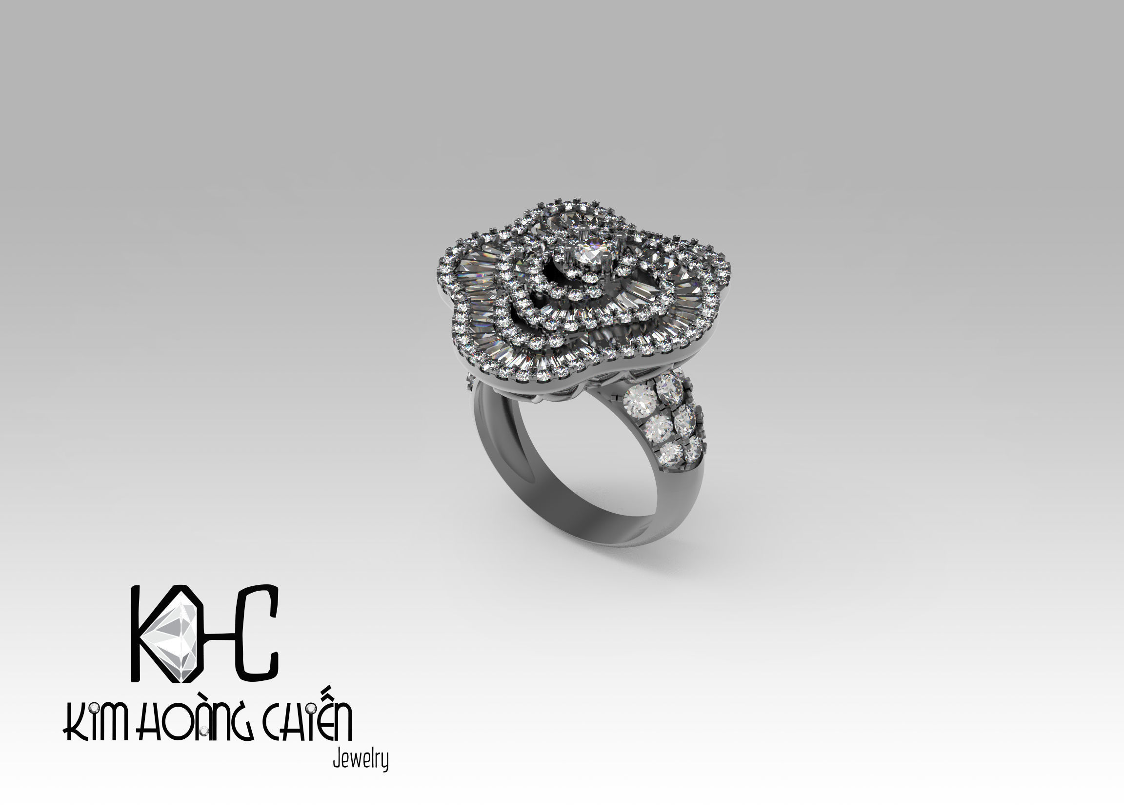 Rings-0302-3dm with diamond -1 Files 3D print model 3D print model_2