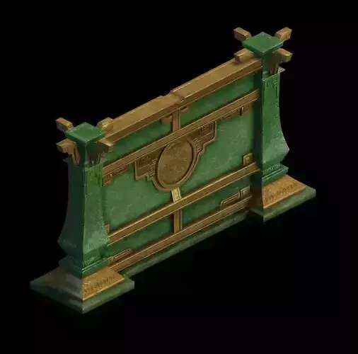 Game model - four holy palace - jade palace wall