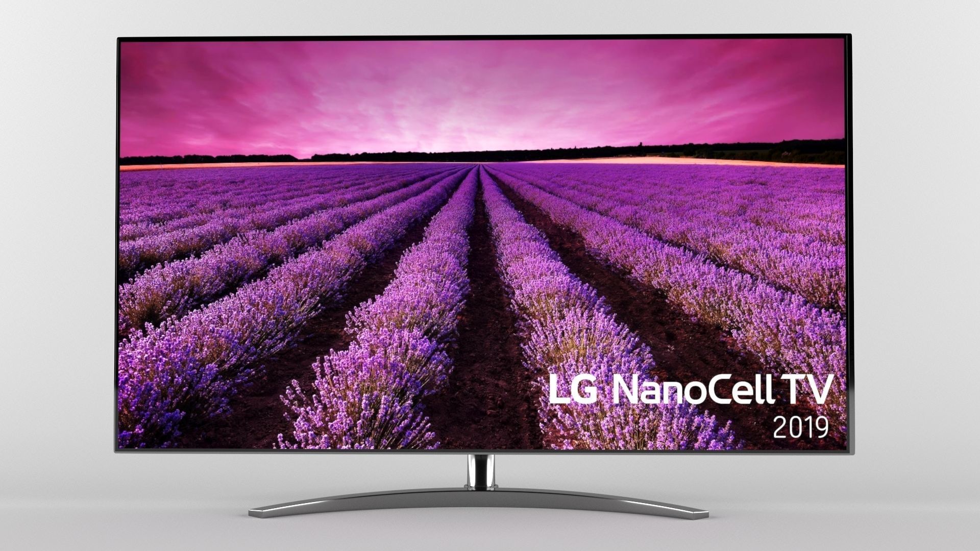 LG SM90 Nanocell TV Low-poly 3D model_2