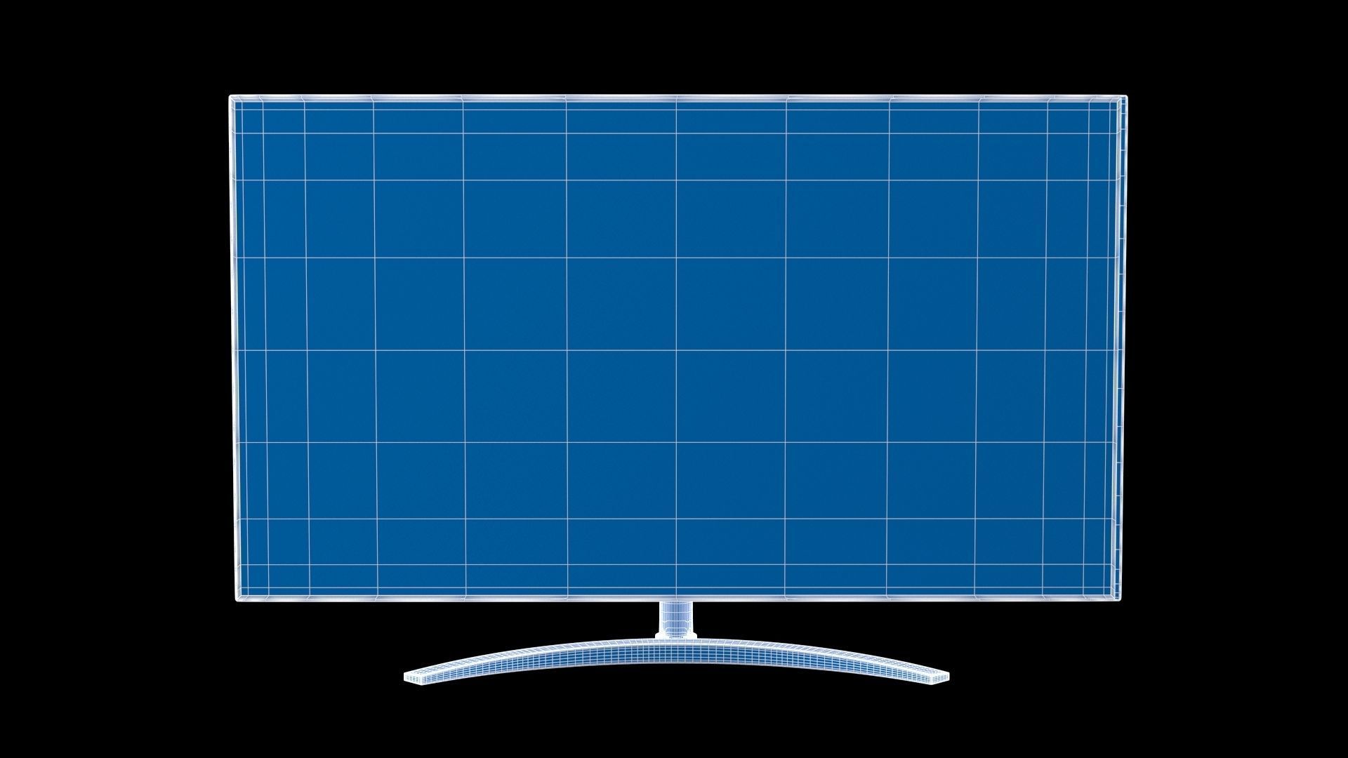 LG SM90 Nanocell TV Low-poly 3D model_8