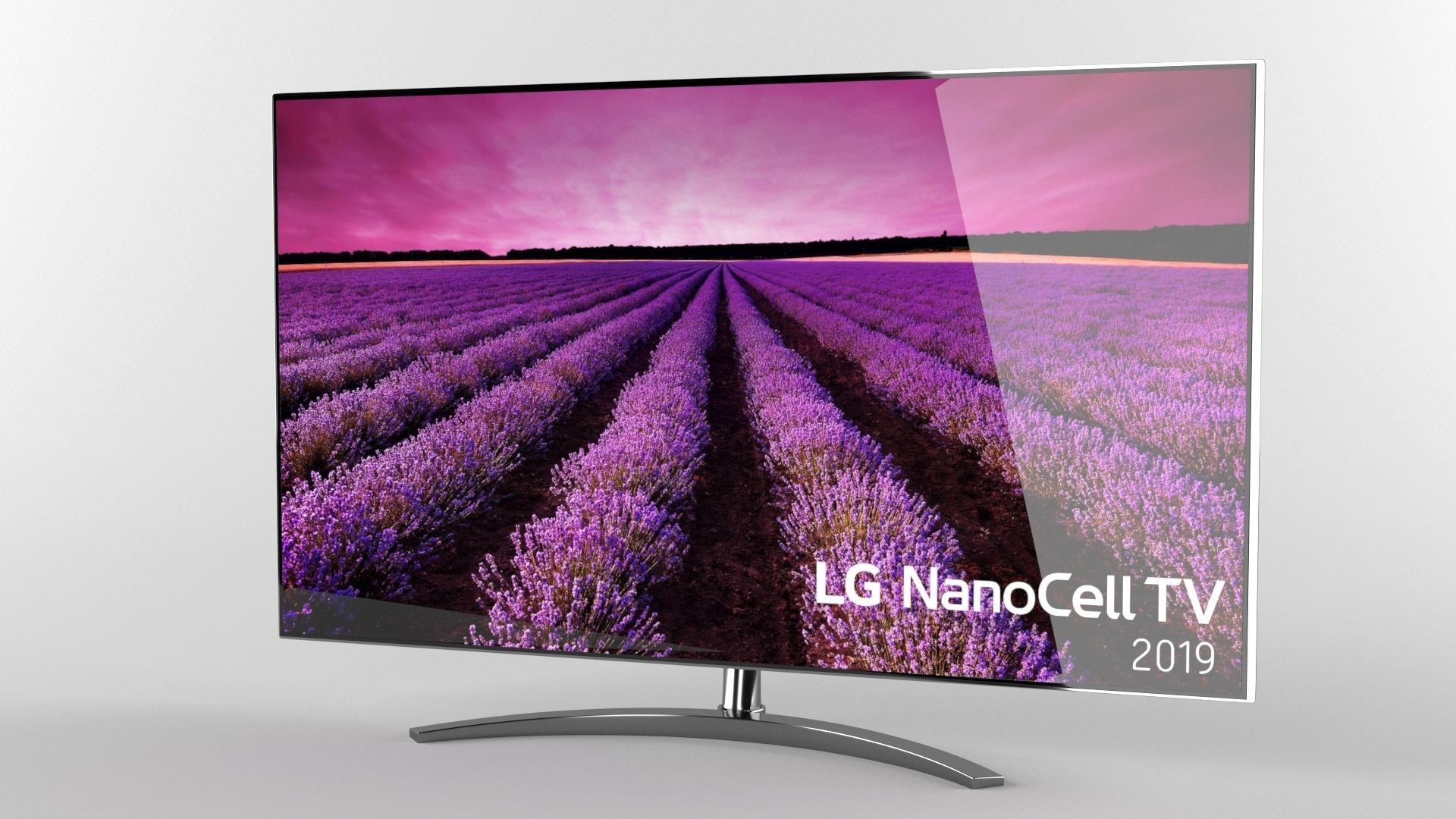 LG SM90 Nanocell TV Low-poly 3D model_4
