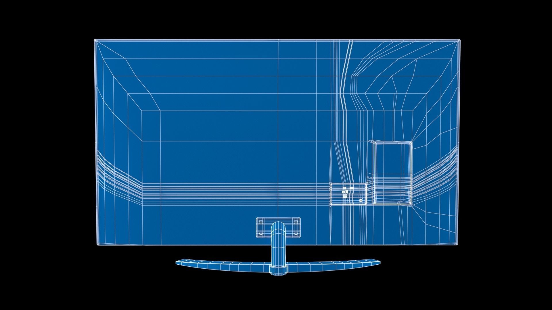 LG SM90 Nanocell TV Low-poly 3D model_9