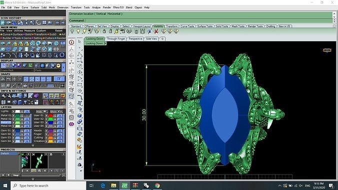medussa ring  3D print model
