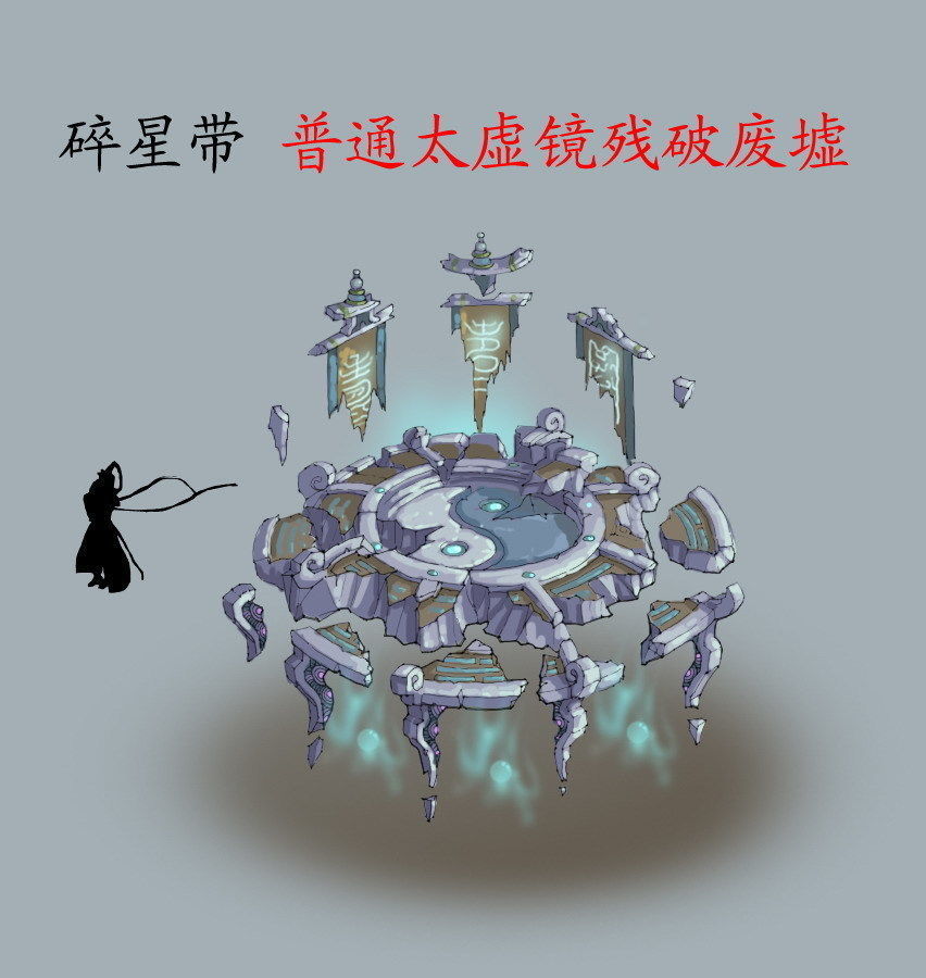 Voidly ruined the ruins of the altar 3D model_2