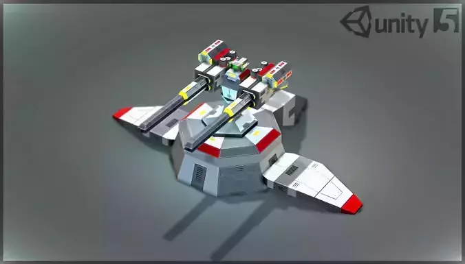 Lowpoly Sci-Fi - Modular Turrets