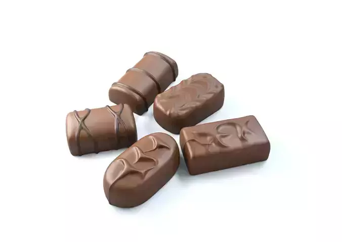 Chocolate Candies 01 3D model