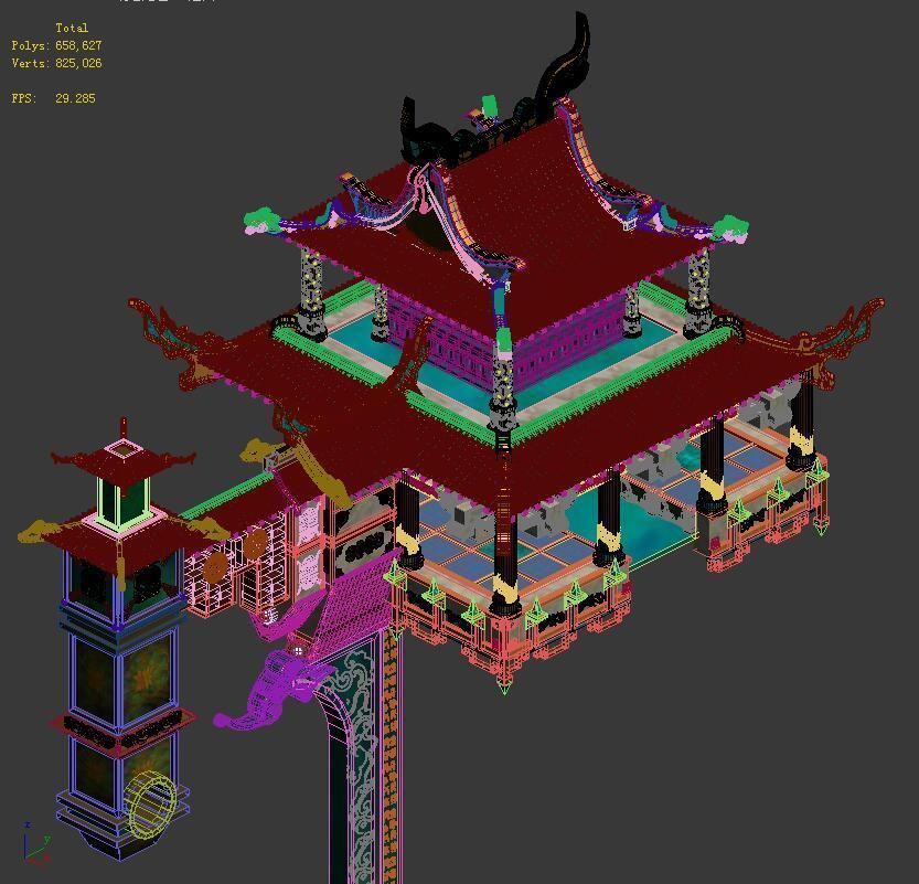 Temple - Theme Building 3D model_2
